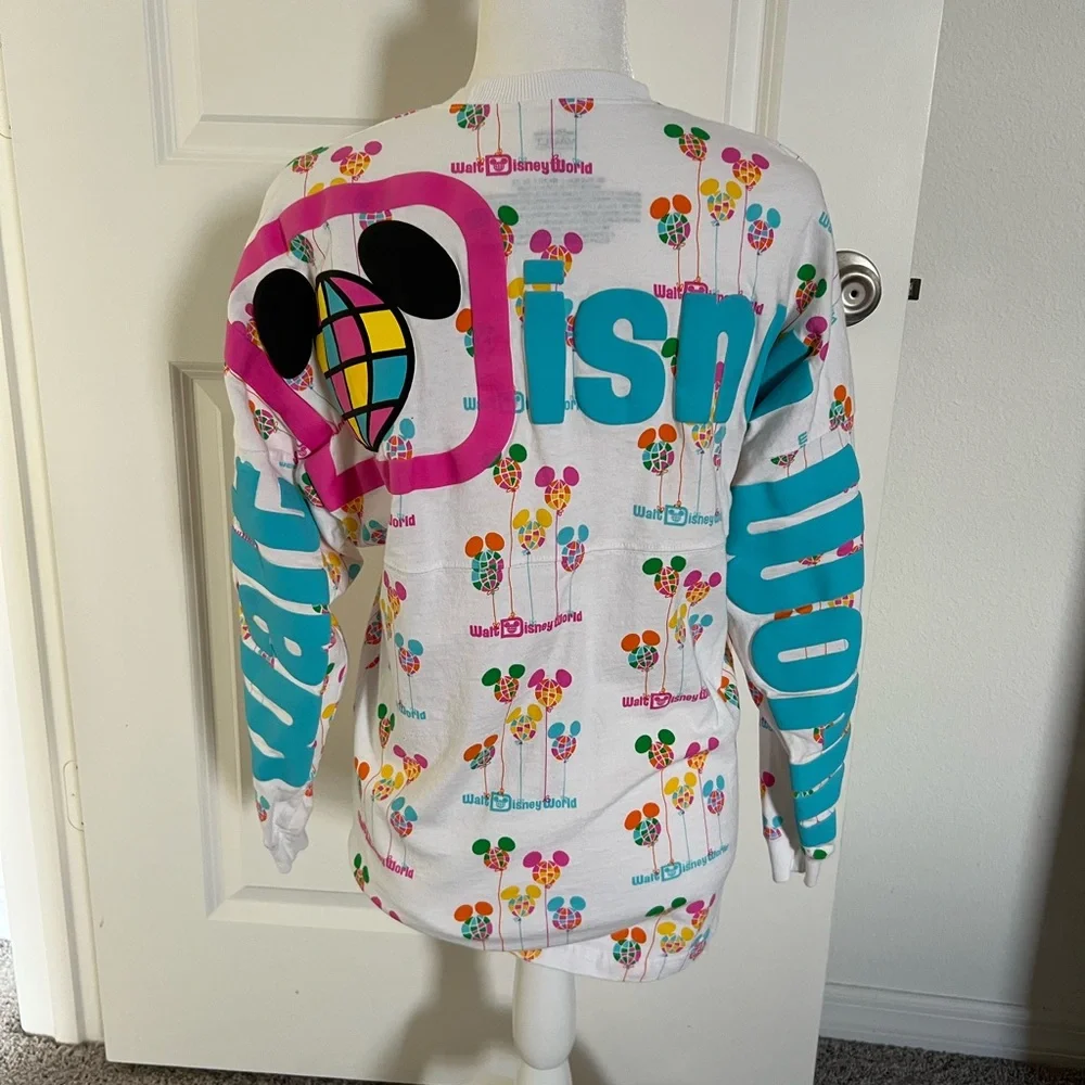 NWOT Colorful Balloon Print Disney Spirit Jersey XS - Picture 8 of 10